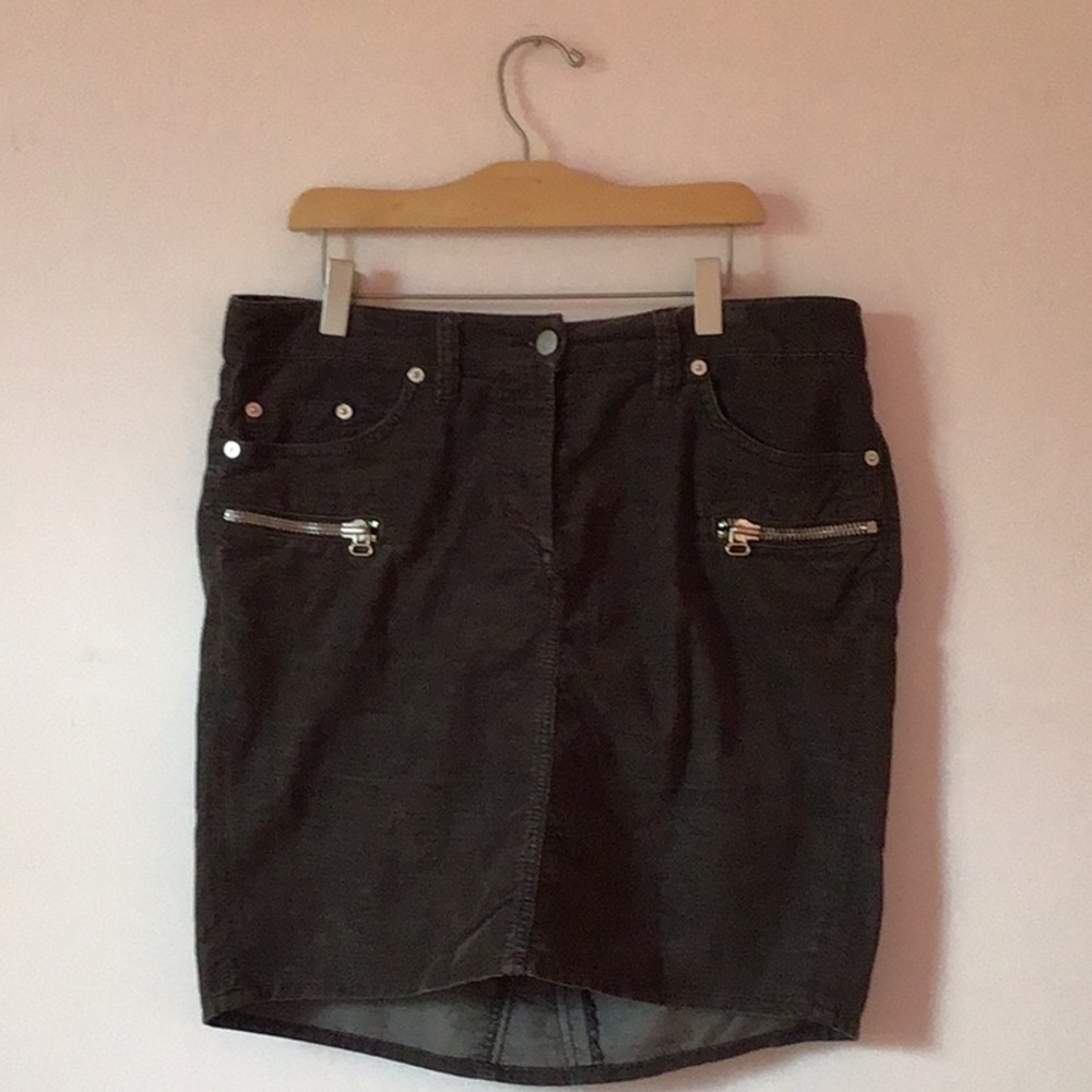 ISABEL MARANT gray velvet skirt in FR42 (M) in GUC